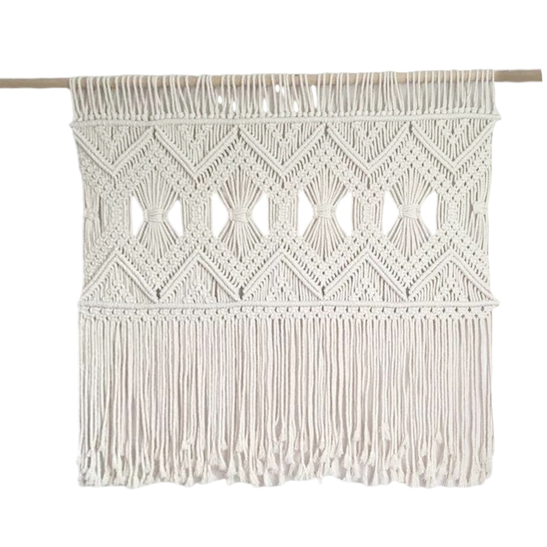 Makramee Wandteppich mit elegantem Fransen Karnz 1789210867