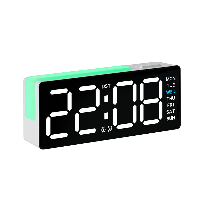 Digitaler Led Wecker mit Integrierter Temperatur- und Wochentagsanzeige Karnz