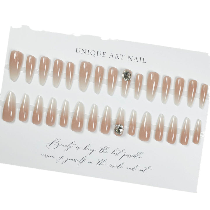 Ombre Stiletto Press-On-Nagelverlängerungen Karnz