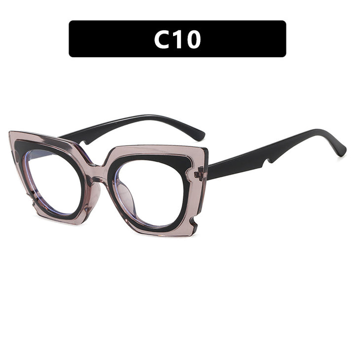 Damen oversized Sonnenbrille mit extravagantem Rahmen und UV-Schutz Karnz