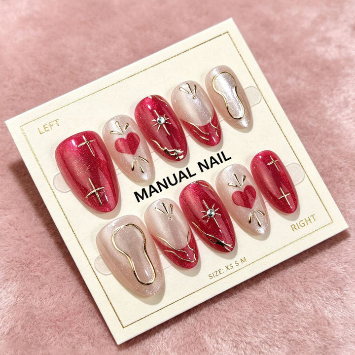 Elegantes Handgefertigtes Nagelkunstset