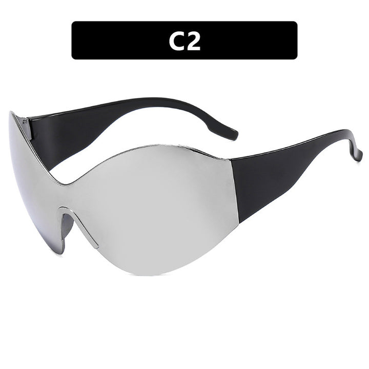 Damen visierartige Sonnenbrille mit innovativem Schutzdesign Karnz