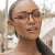 Damen Sonnenbrille im modernen, geometrischen Design mit robustem Metallrahmen Karnz