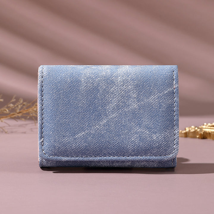 Stylische Denim-Geldbörse