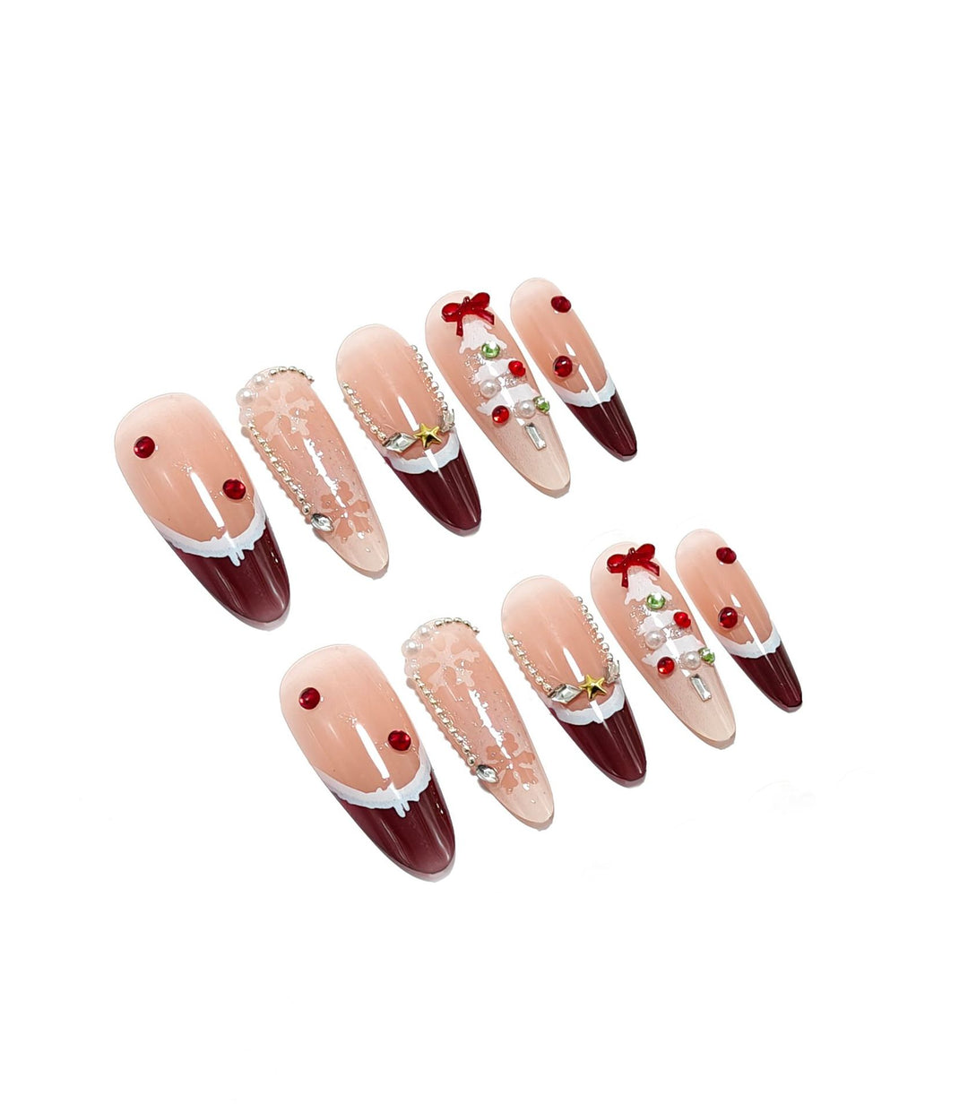 Weihnachts-Kunstnagel-Set Karnz