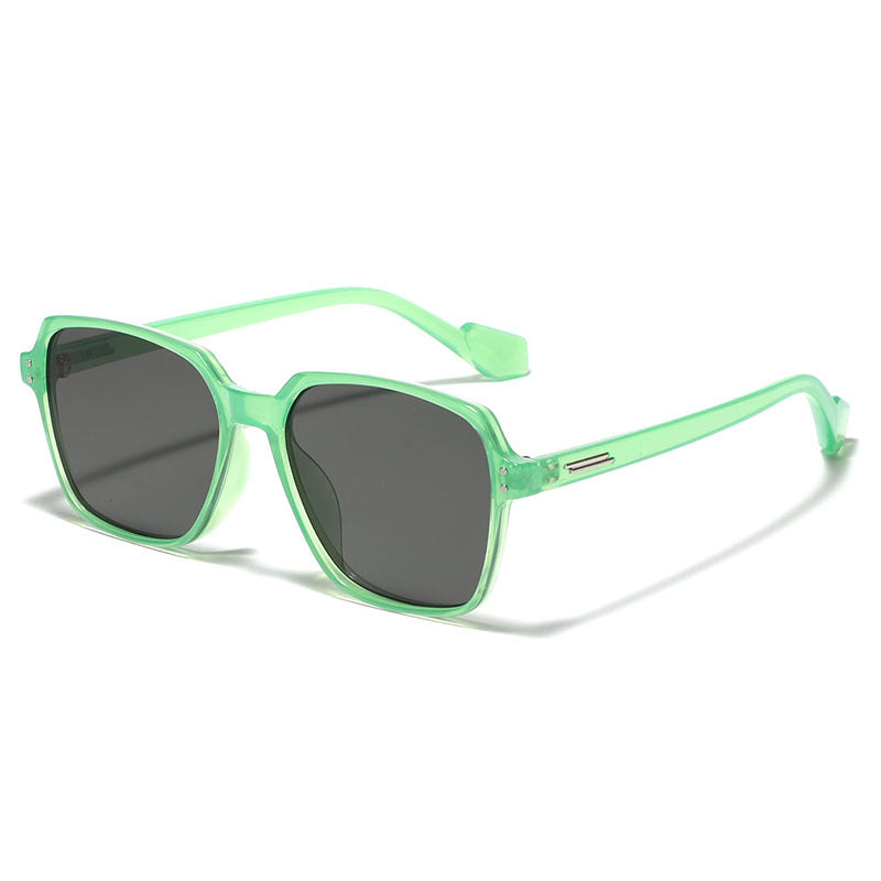 Damen quadratische Sonnenbrille mit modischem Kunststoffrahmen und polarisierten Gläsern Karnz