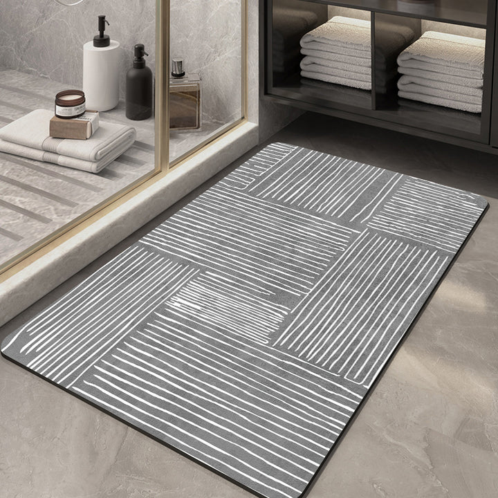 Geometrisches Muster weiche Badematte Karnz
