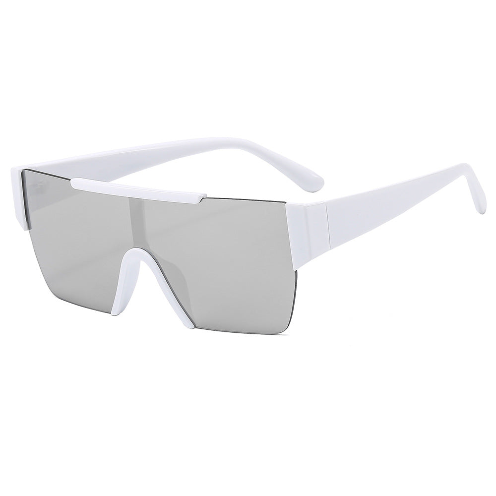 Damen trendige Oversized-Sonnenbrille im futuristischen Design Karnz