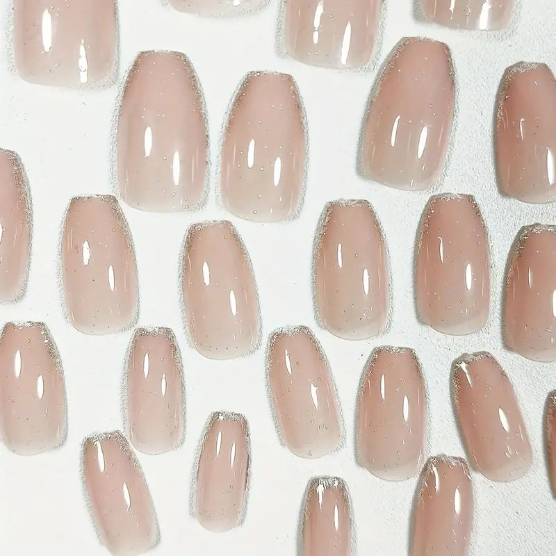 Elegante Glitzer-besetzte Nagelkunst Verbesserungen Karnz