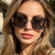 Damen quadratische Sonnenbrille mit luxuriösem Metallrahmen Karnz