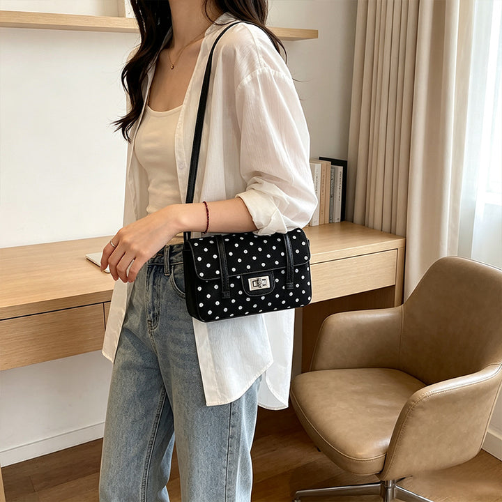 Charmante Polka Dot Mini-Handtasche Karnz