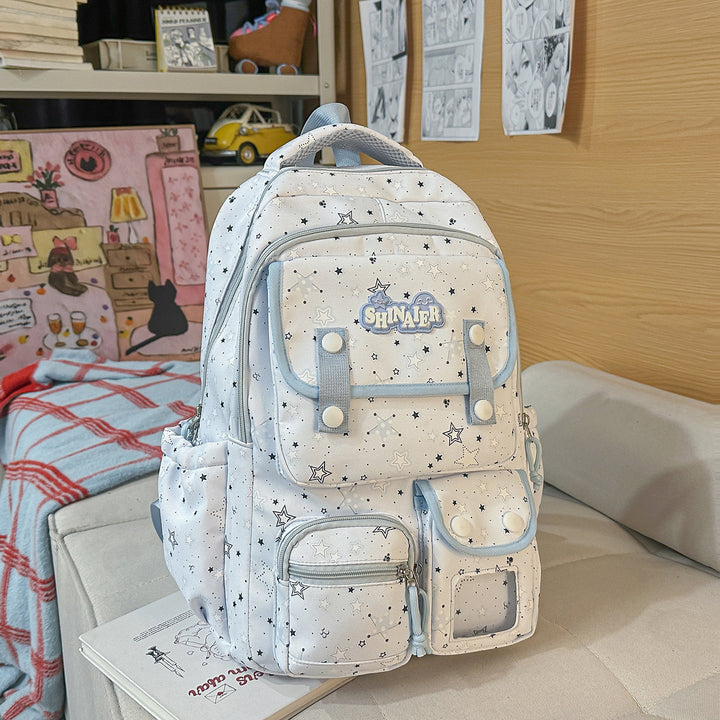 Stylischer Sternenmuster-Rucksack Karnz