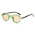 Damen runde Sonnenbrille mit modernem Kunststoffrahmen und UV-Schutz Karnz