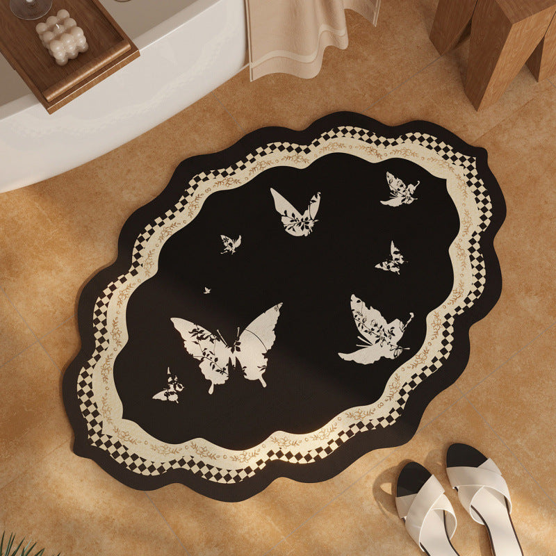 Elegante Vintage Blumenmuster Bereichsmatte