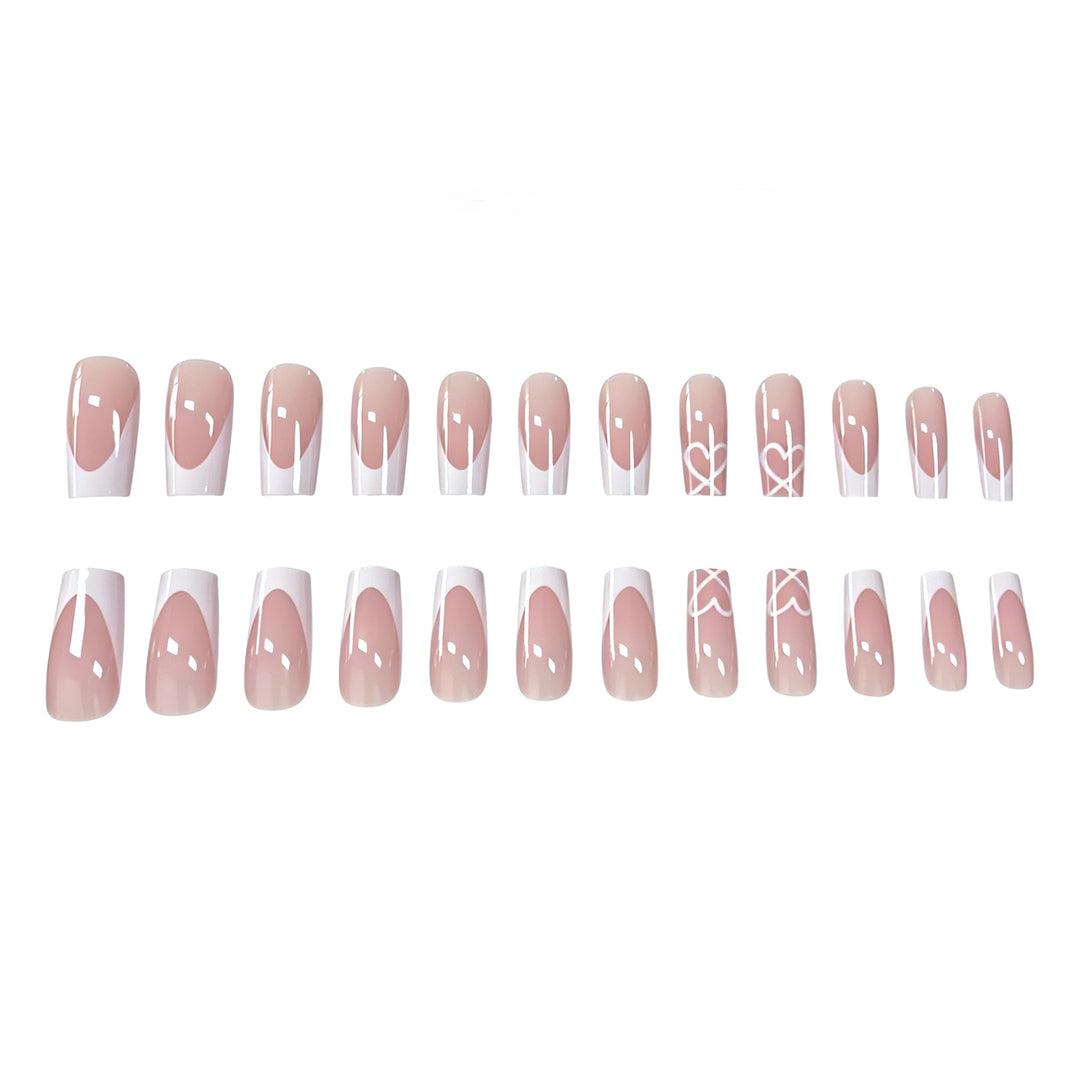 Elegante French Tip Acrylnagelverlängerungen Karnz 1789915776
