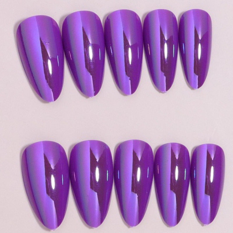 Glänzendes Stiletto Press-On Nägel Set Karnz