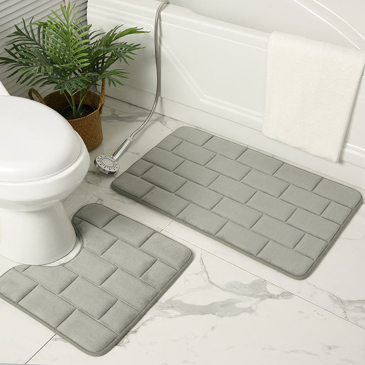 Gepolsterte Badezimmermatte Set