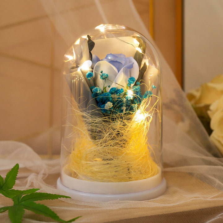 Dekorative Glaskugel mit LED-Beleuchtung