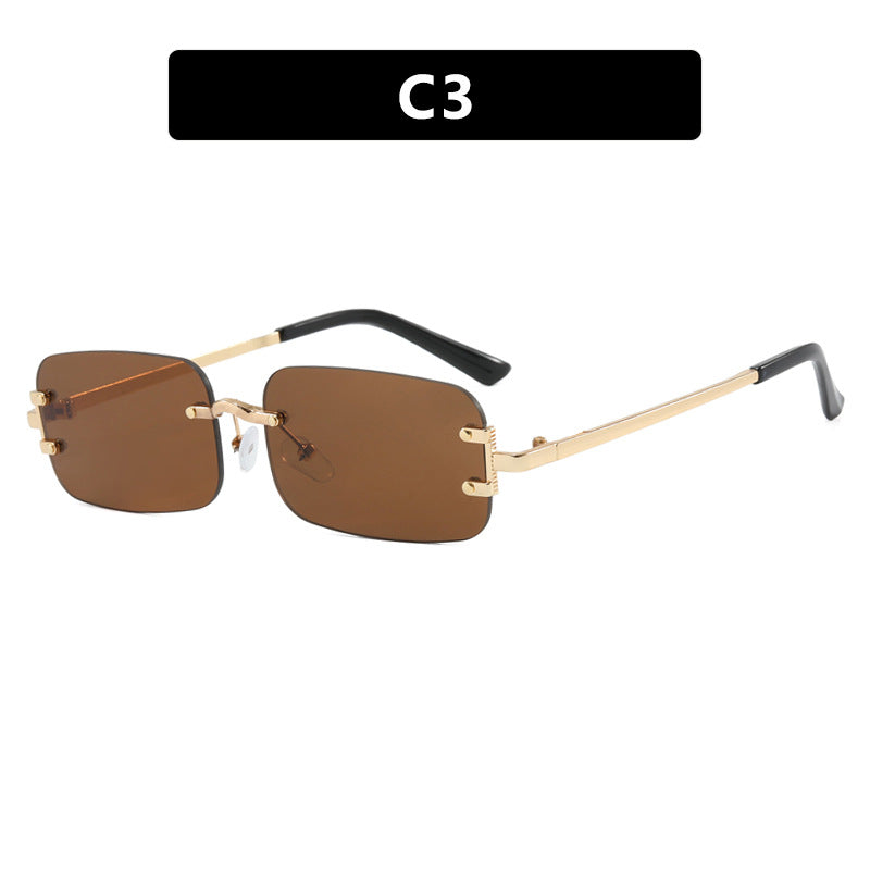 Damen quadratische Sonnenbrille mit hochwertigem Metallrahmen Karnz