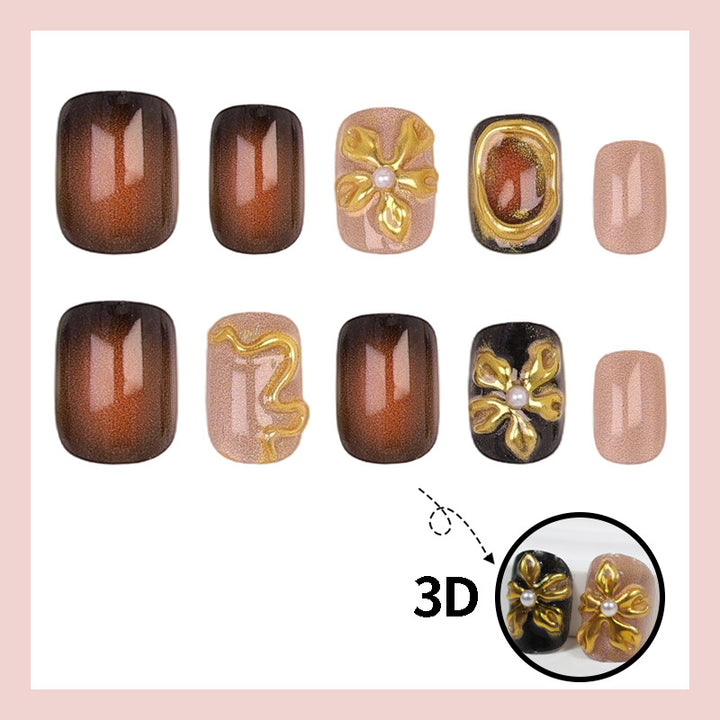 Designer Nagelkunst mit Schmuckelementen Karnz