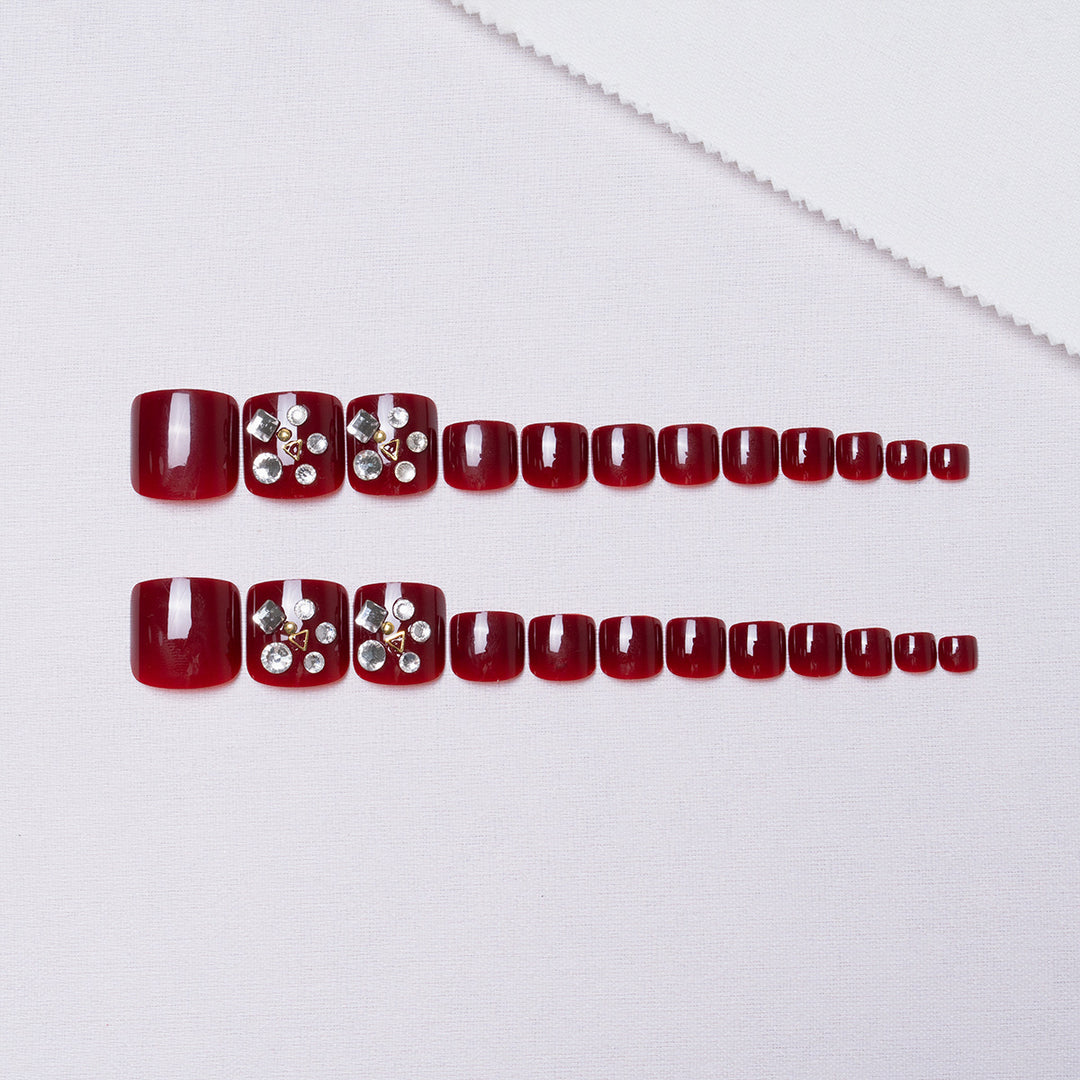 Rhinestone Dekorative Zehennagelkunst