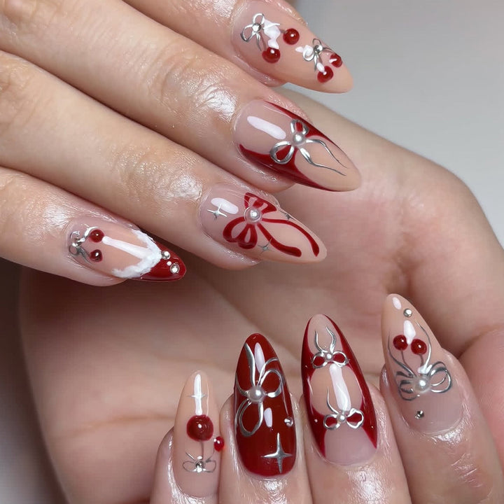 Künstlerisches Kirschblüten Nagelkunst Set Karnz