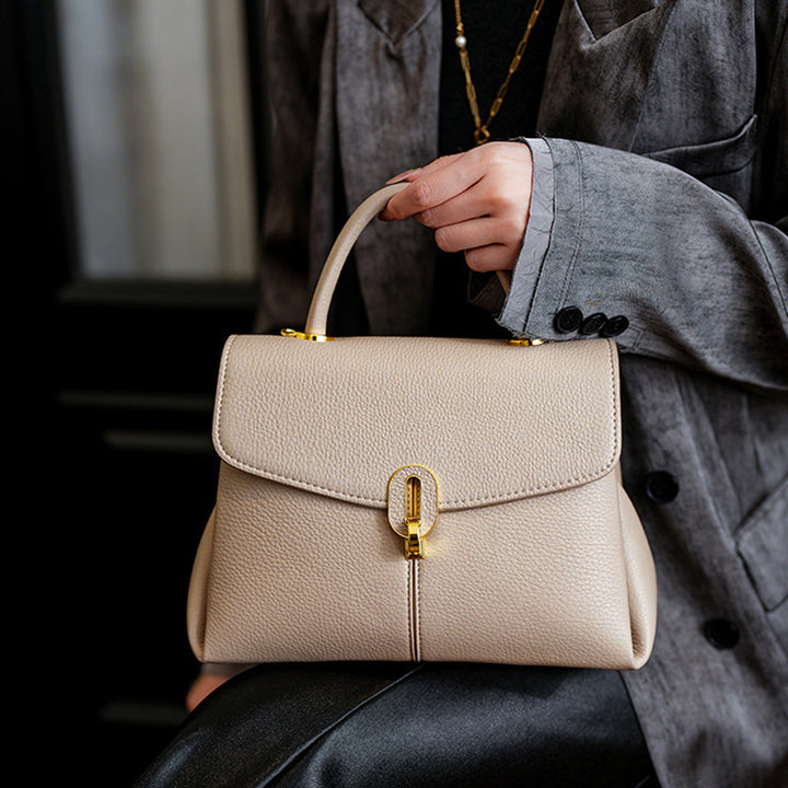 Elegante Handgefertigte Strukturierte Handtasche Karnz