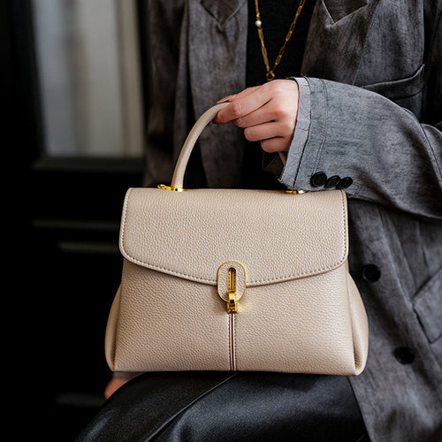 Elegante Handgefertigte Strukturierte Handtasche Karnz