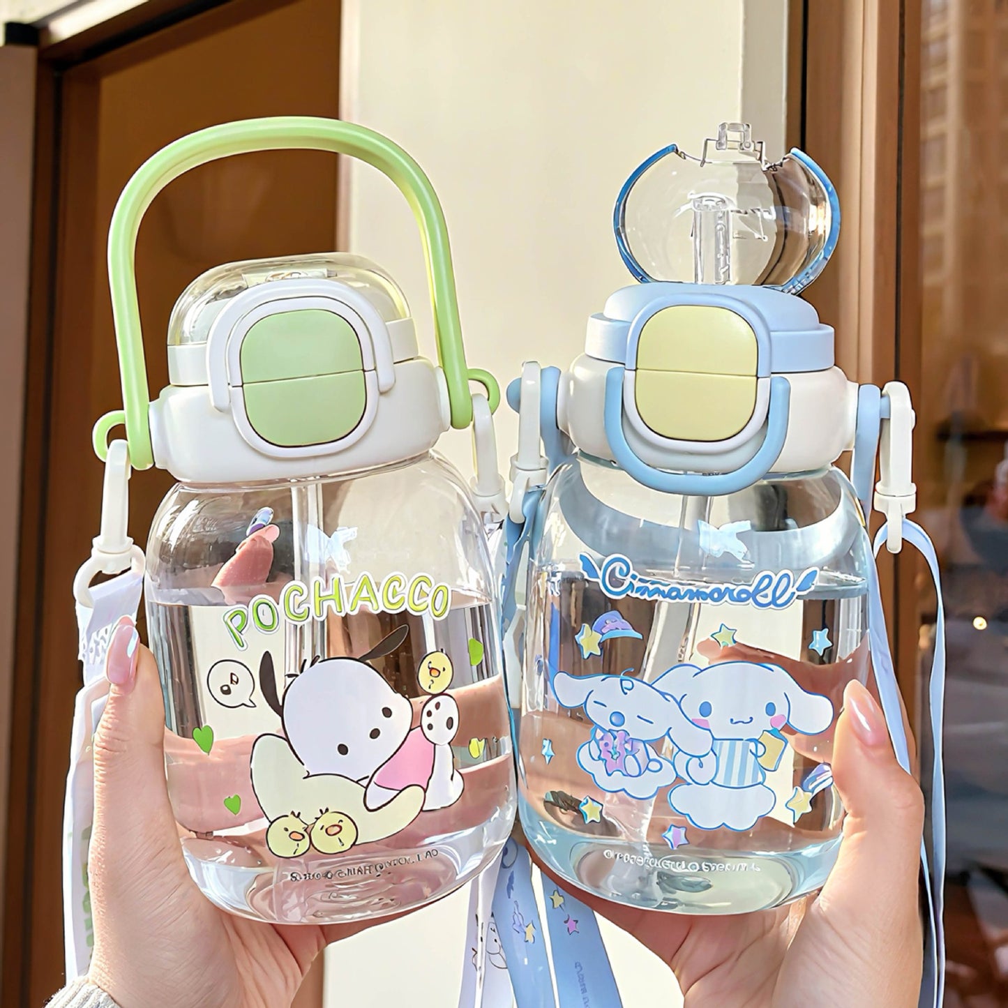 Damen Praktische Trinkflasche mit ergonomischem Griff Karnz