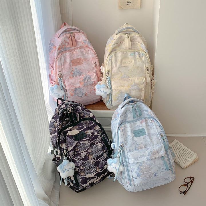 Stylische Illustrierte Rucksack Karnz