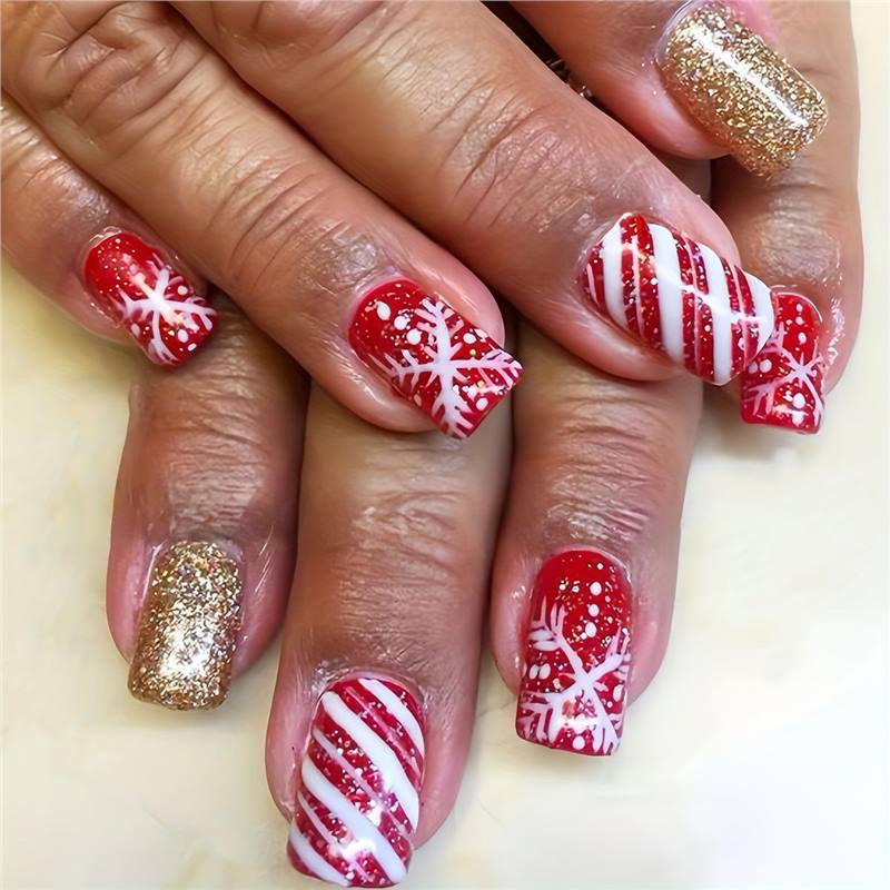 Festliche Themen Press-On Nagelkunst Set Karnz