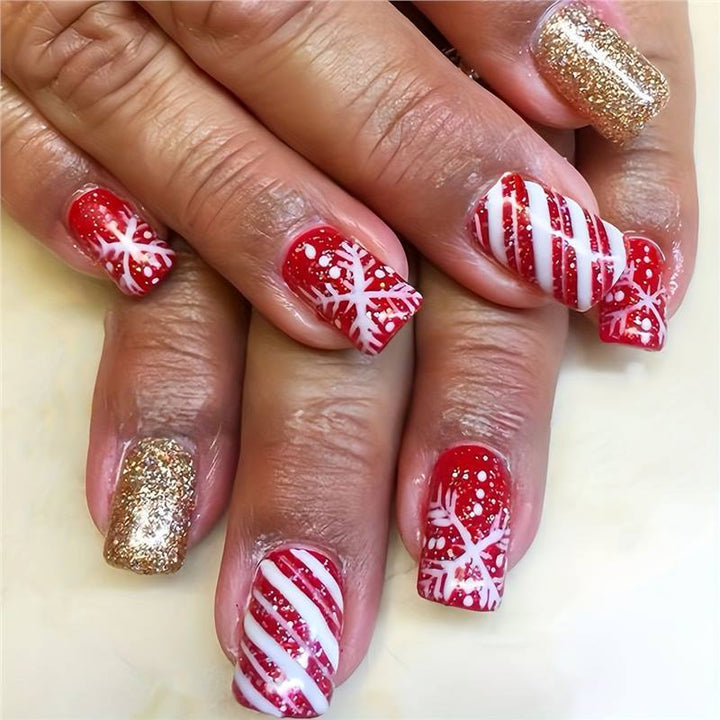 Festliche Themen Press-On Nagelkunst Set Karnz
