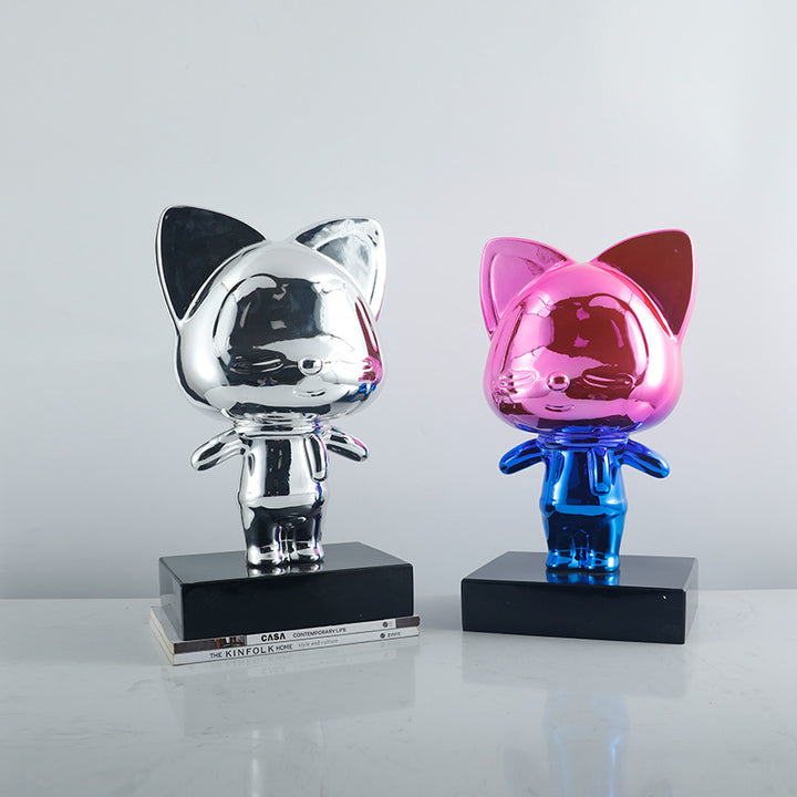 Verspielte Katzenfigur