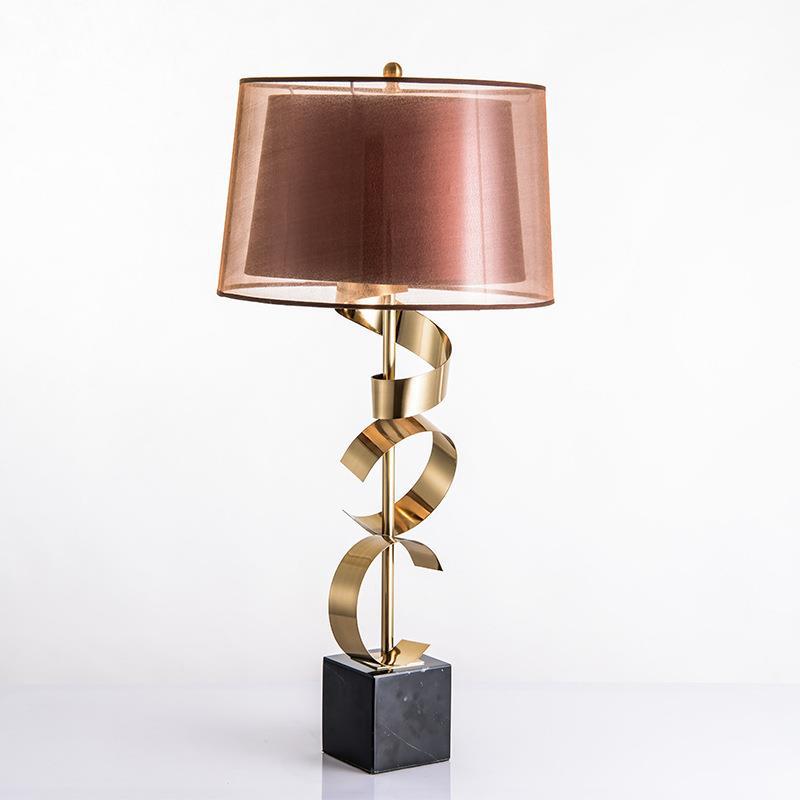 Künstlerische Spiral-Tischlampe