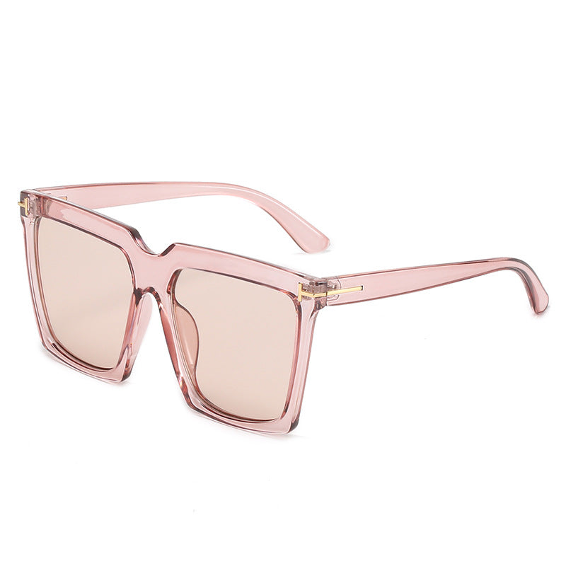 Damen oversized quadratische Sonnenbrille mit luxuriösen Akzenten Karnz