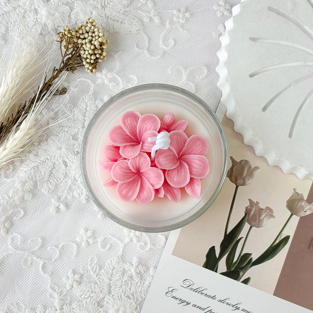 Aromatherapie Blumenkerze
