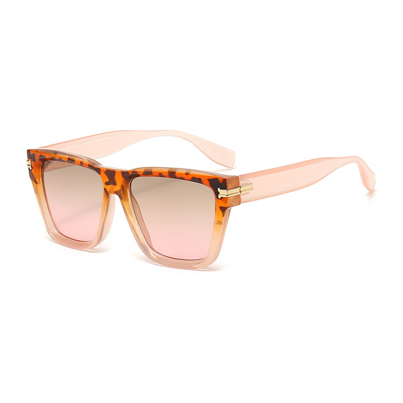 Damen Moderne Quadrat-Sonnenbrille mit exklusiven Akzenten Karnz
