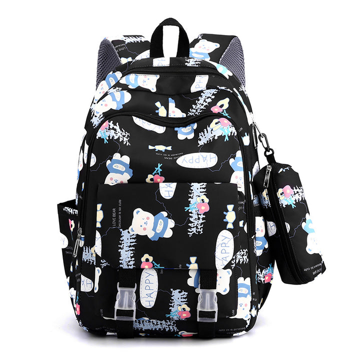 Verspielter Grafikdruck-Rucksack