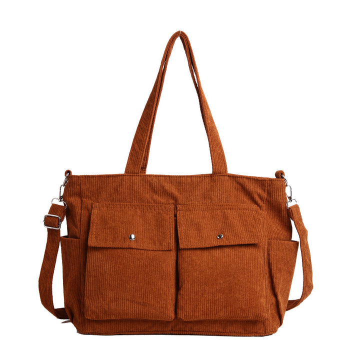 WoSpacious Corduroy Utility Tote Bag Karnz