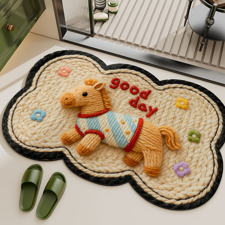Verspielter tierisches Thema Teppich