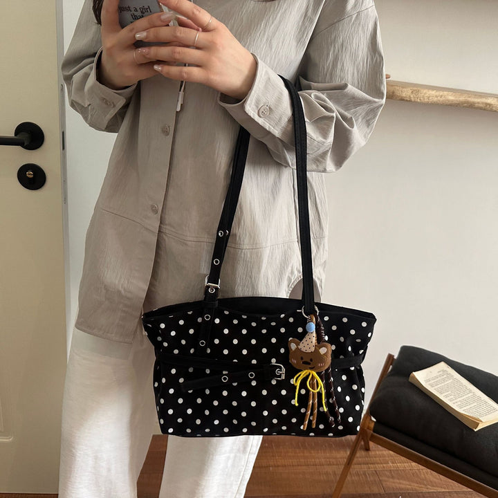 Charmante Polka Dot Handtasche