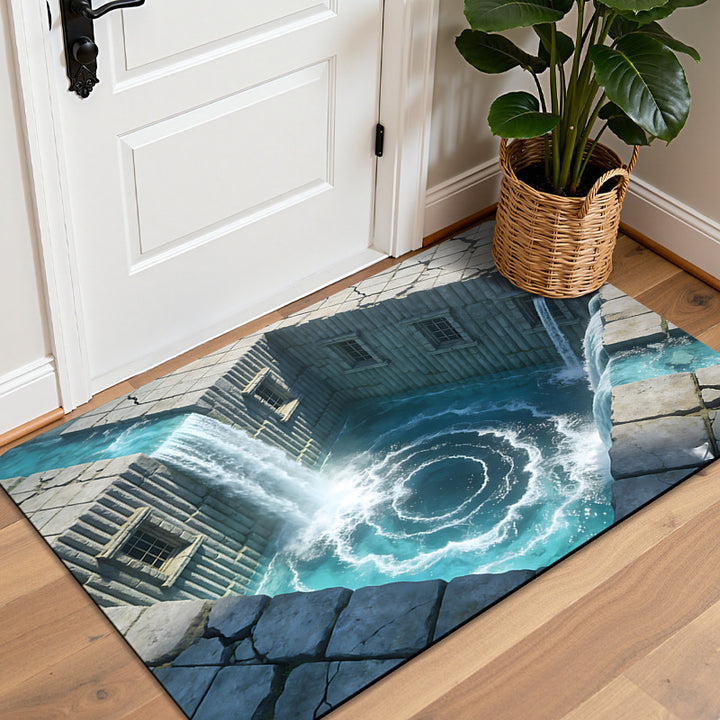 3D Illusion Dekorativer Eingangsbereich Teppich