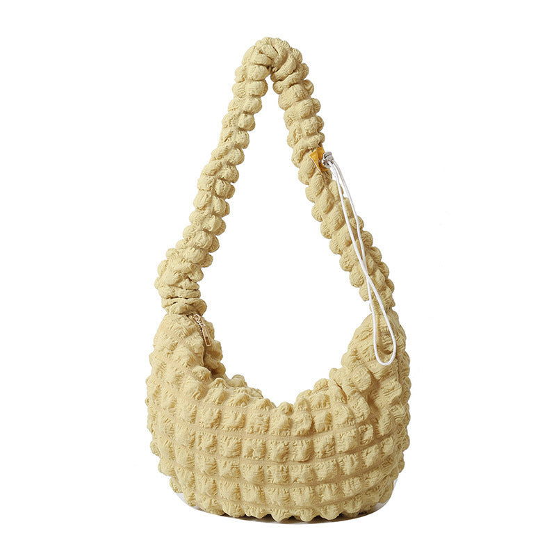 Texturiertes Stoff-Hobo-Bag Karnz
