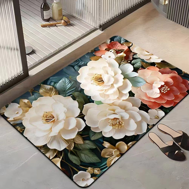 Blumenmotiv Komfortbereichsmatte Karnz