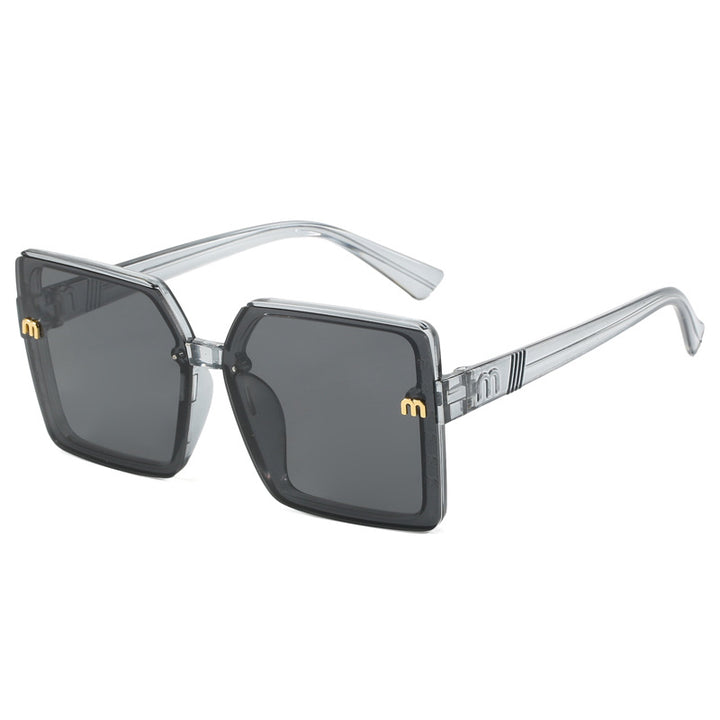 Damen modische quadratische Sonnenbrille mit verspiegeltem Verlauf Karnz