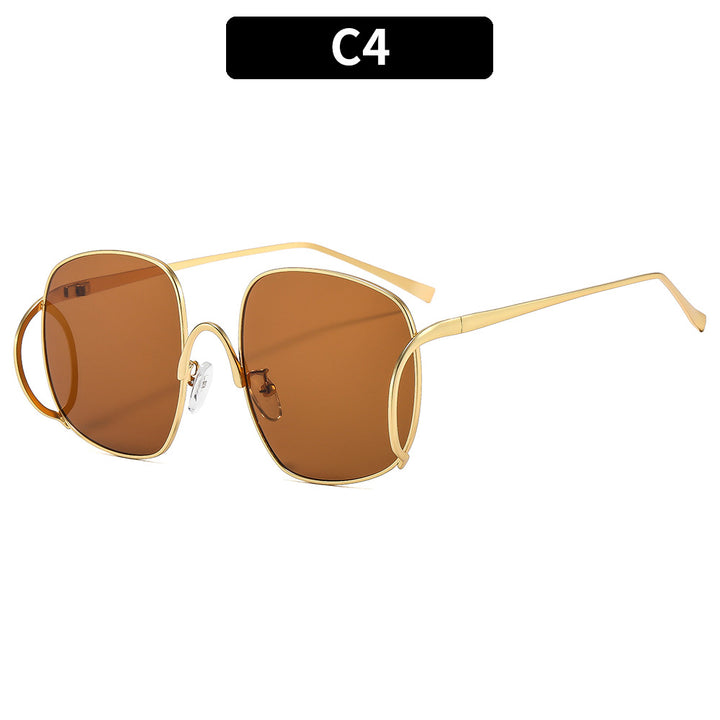 Luxuriöse Übergroße Quadratische Sonnenbrille