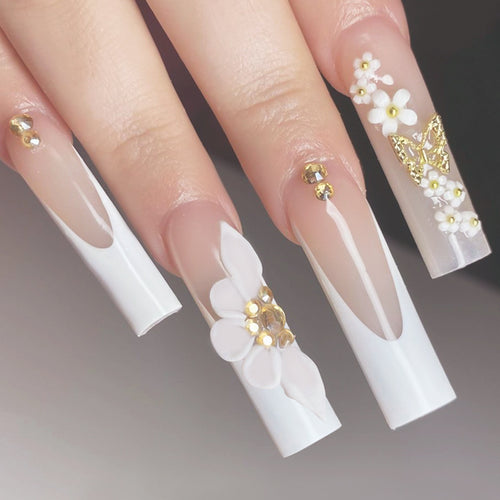Elegantes Press-On Nagelset Karnz