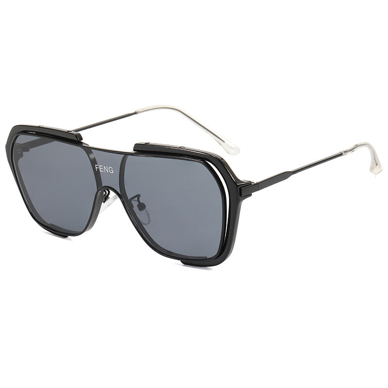Damen modische Oversized Sonnenbrille Karnz