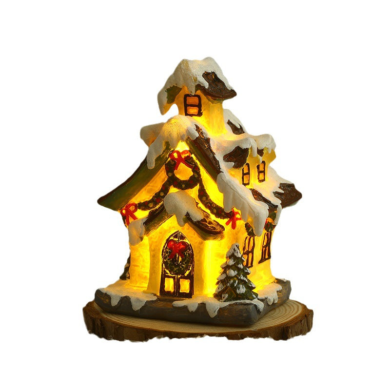 Dekorative Weihnachtsbeleuchtung im Häuschen-Design Karnz