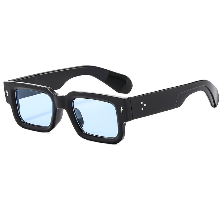 Damen modische quadratische Sonnenbrille im auffälligen Schildpatt-Design Karnz